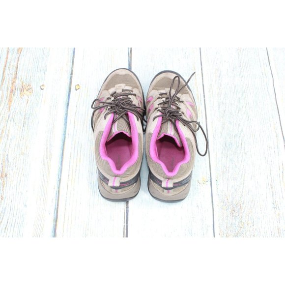 LL Bean Brown Pink Leather Mesh Tek 2.5 WP Trail Hiking Sneakers 6 M - Picture 6 of 9